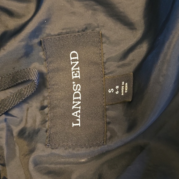 Lands End Navy Blue Light Full Zip Jacket, Women's Small, Great Condition - Picture 4 of 8